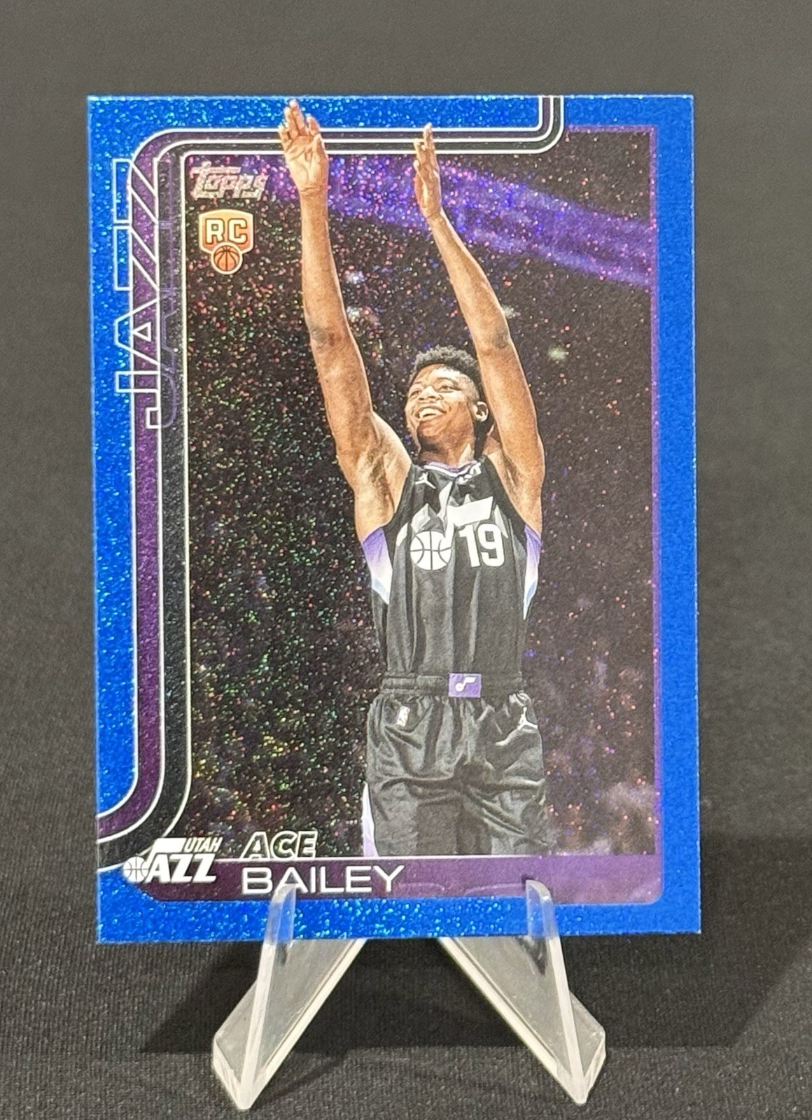 2025-26 Topps Flagship Basketball Ace Bailey Blue Sandglitter Rookie #205