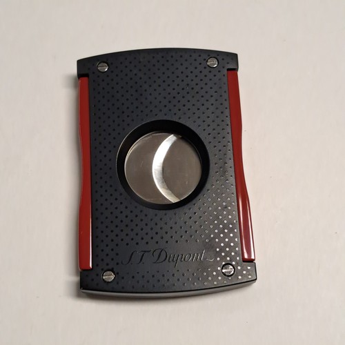 S.T. Dupont Maxijet Black & Red Cigar Cutter ST