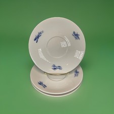 Set Of 3 ROYAL COPENHAGEN SAUCER Plates 17cm Diameter 1511/14025 Please Read
