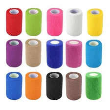 15pcs 3' Self Adhesive Bandage Wraps Non-Woven Self Adherent Cohesive Bandage