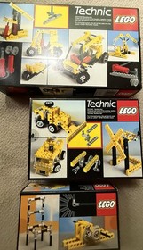 Vintage Lego Technic&rsquo;s Lot. 3 Sets, #8040, #8020, #8710&hellip;.1-New In Box, 2-C.I.B.