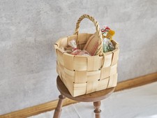 Round Basket with Single Handle – Pine, Estonia 330717