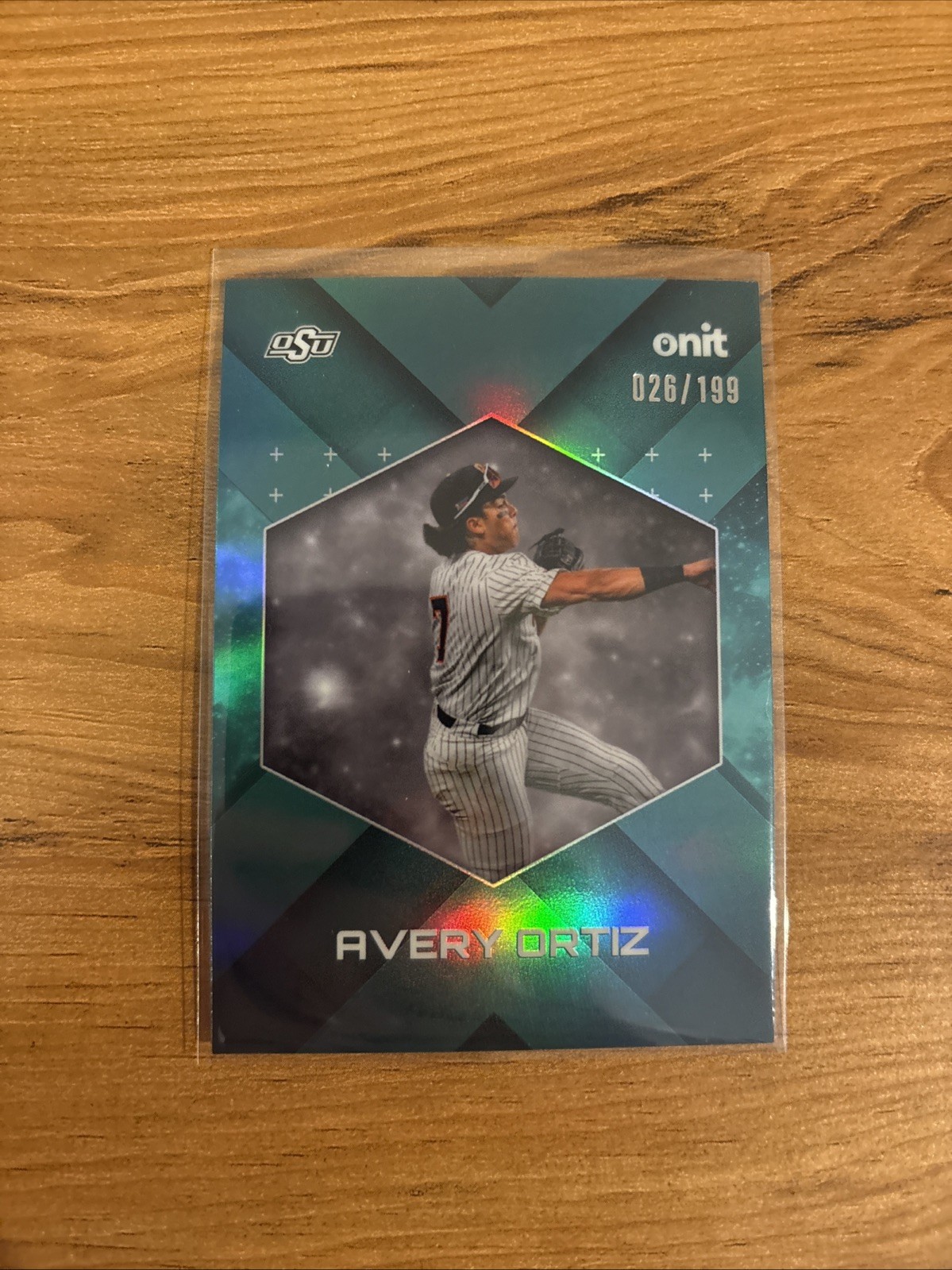Avery Ortiz 2026 ONIT Gravity Teal #/199 Oklahoma State Nationals