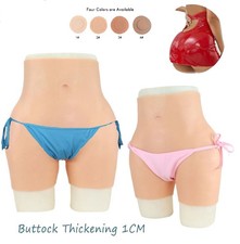 Crossdresser Silicone Panties Fake Vagina Pants Hip Enhancer Shaper Buttock Pads