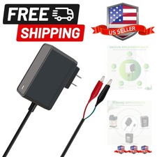 6V Battery Charger for Moultrie, ExperPower, Motorcycle, Wildgame Innovations...