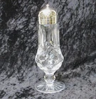 Vintage Hand Cut Waterford Crystal Lismore Sugar Shaker Muffineer Old Logo