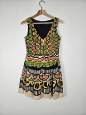 Vintage New Look - 00s Y2K - V-Neck Mini Dress - Size 10