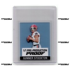 2025 Leaf NSCC The National Proof - Gunner Stockton Rookie 1/1 Clear Blue Mini