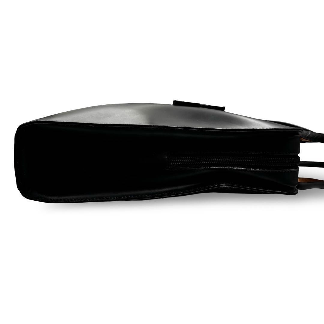 Minimal Shoulder Bag Tote Large G Logo All Leather Black - GUCCI thumbnail 8