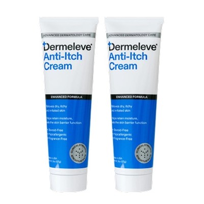 Dermeleve Steroid Free Anti-Itch Cream Extra Strength for Psoriasis (2 Pack)