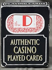 OFFICIAL LAS VEGAS THE D CASINO USED PLAYING CARDS RED
