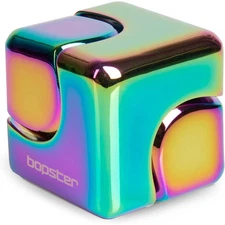 bopster Fidget Cube Spinner - Multicoloured Metallic