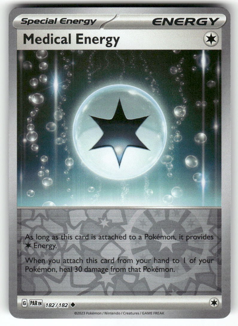 POKEMON MEDICAL ENERGY 182/182 UNCOMMON PARADOX RIFT REVERSE HOLO NM