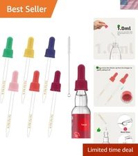Colorful Glass Dropper Pipettes Set for Perfect Flavoring - 6 Pcs for SodaStream