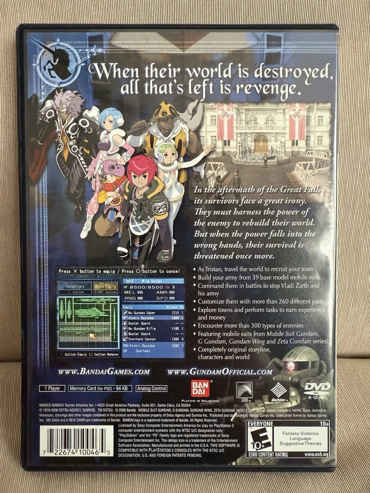 PS2 MS Saga: A New Dawn COMPLETE - Image 2 of 3