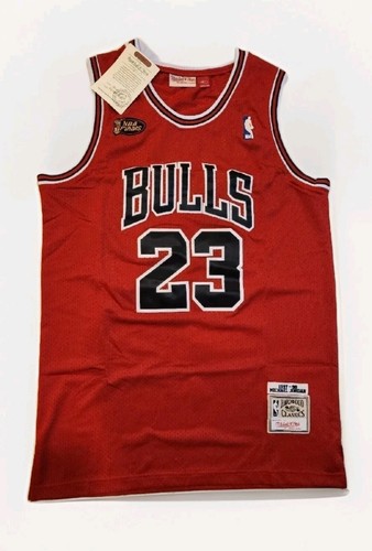 Mitchell & Ness 🔥 Michael Jordan 🔥#23 Bulls 1997-98 NBA FINALS Jersey Men's LG