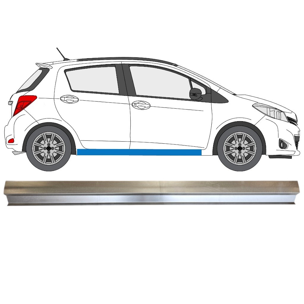 Sill repair panel for Toyota Yaris 2011-2020 / Right