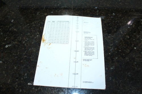 Vintage Leica Exposure Chart 8 x 10
