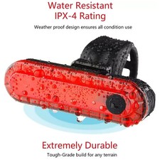 USB Rechargeable Bicycle Light Cycling Rear Light LED Taillight Waterproof MTB