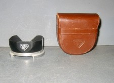 Vintage Rollei F H Lens Shade Hood and Leather Case for Rolleiflex German Camera