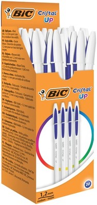 Bic Cristal Up Ballpoint Pen, Blue, 20 Count (Pack of 1) 20 Count (Pack of 1) Bl