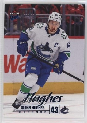 2024-25 Upper Deck Fleer Ultra Blue Foil /399 Quinn Hughes #87 1wj2