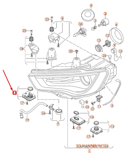 NEU AUDI A3 8V GASENTLADUNGSLAMPEN-STEUERGERÄT 8K0941597B ORIGINAL - Bild 6 von 8