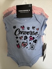 Converse Chuck Taylor 3 Piece Bodysuit 0-3 Months Baby Girl