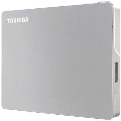 Toshiba Canvio Flex 2TB Portable External Hard Drive USB-C USB 2TB, Silver - Image 3 of 4