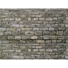 Vollmer 46040 H0 Mauerplatte Granit aus Karton, 25 x 12,5 cm (1 Stück) H0 + Neu