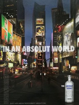 In a Absolut World Absolut Vodka 2007 Full Page Color Ad PB