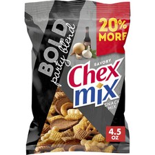 Chex Mix Bold Party Blend Savory Snack Mix, 4.5 oz Pack of 8