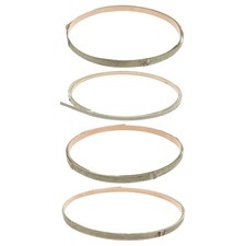 4 Pcs Bamboo Strips Flat Cane Webbing Materials for Basket Weaving Supplies