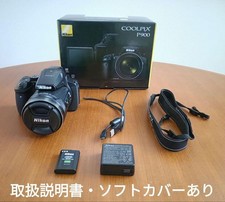 Nikon COOLPIX P900 fotocamera digitale con batteria adattatore CA cavo USB custodia