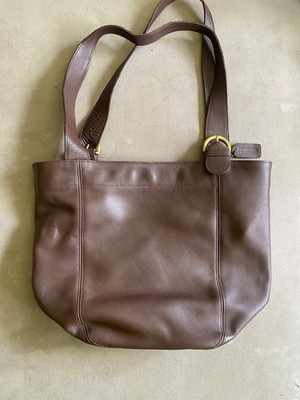 バッグ Vintage Coach Leather Tote Bag Brown Pre-owned 80s Old Coach Leather Tote Bag Brown USA (Vintage) | eBay