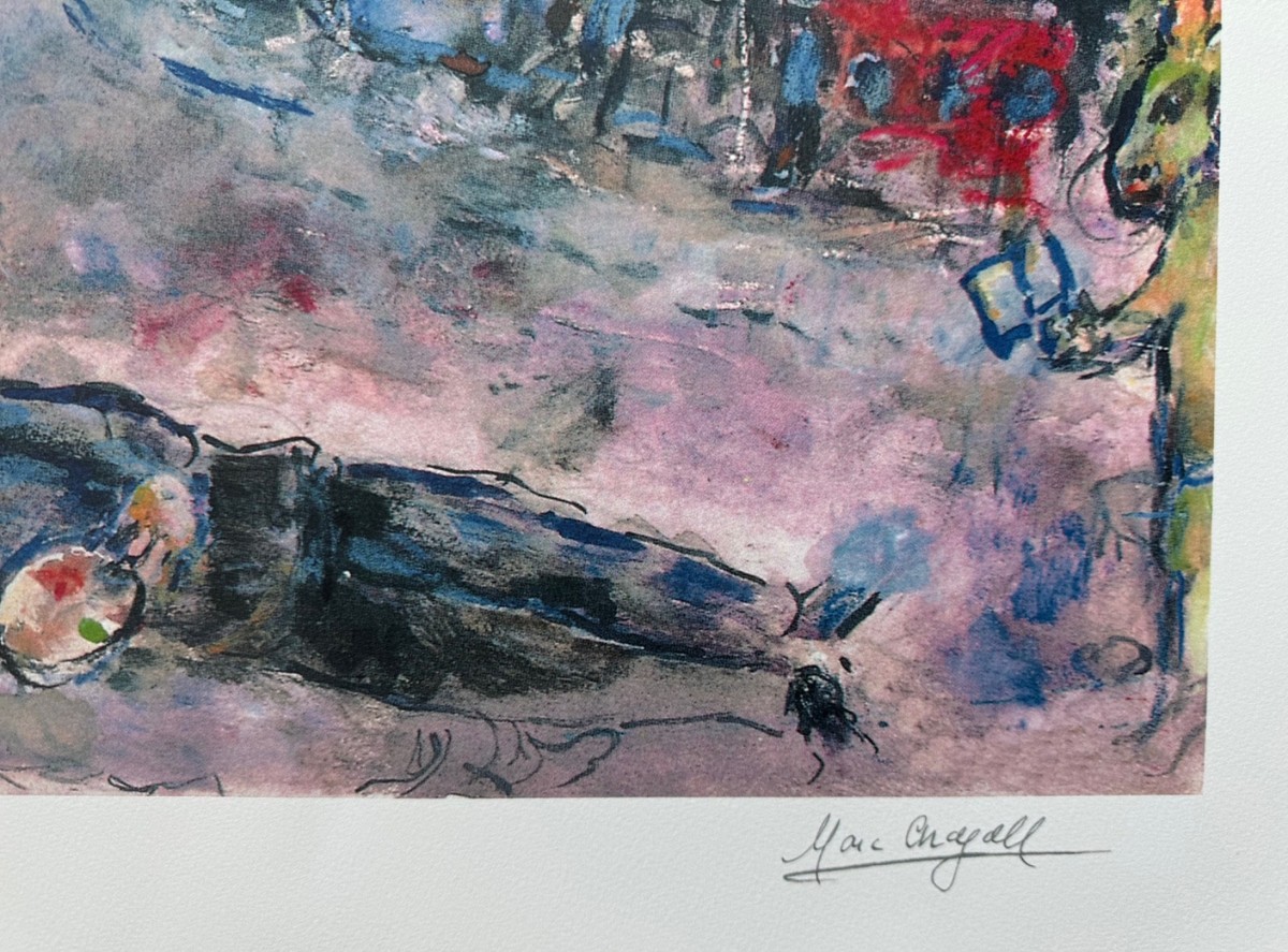 Marc Chagall KING DAVID & ARTIST Limited Edition Facsimile Signed