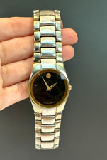Movado Museum Collection Black Dial Two-tone S/Steel Men's Watch
