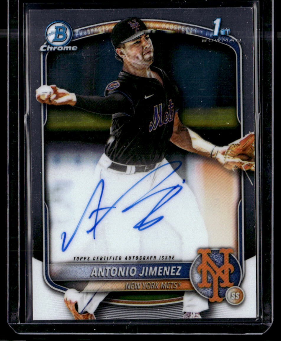 2025 Bowman Draft #CPA-AJ Antonio Jimenez Chrome Prospect Autographs