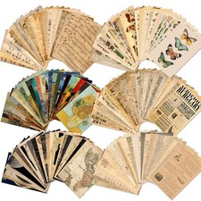 150 Sheets of Scrapbook Paper, Aesthetic 6 x 4 in, Vintage Scrapbooking Paper