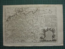 1771 Antik Map Of Deutschland ~ Sachsen Österreich West Phalia Preußen Mähren