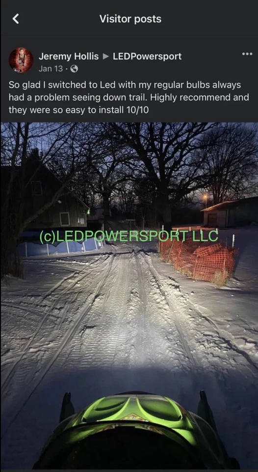 2002 Arctic Cat ZR 800 LED Headlight Upgrade Kit Plug & Play (4 Bulbs) HI And LO - Image 2 of 4