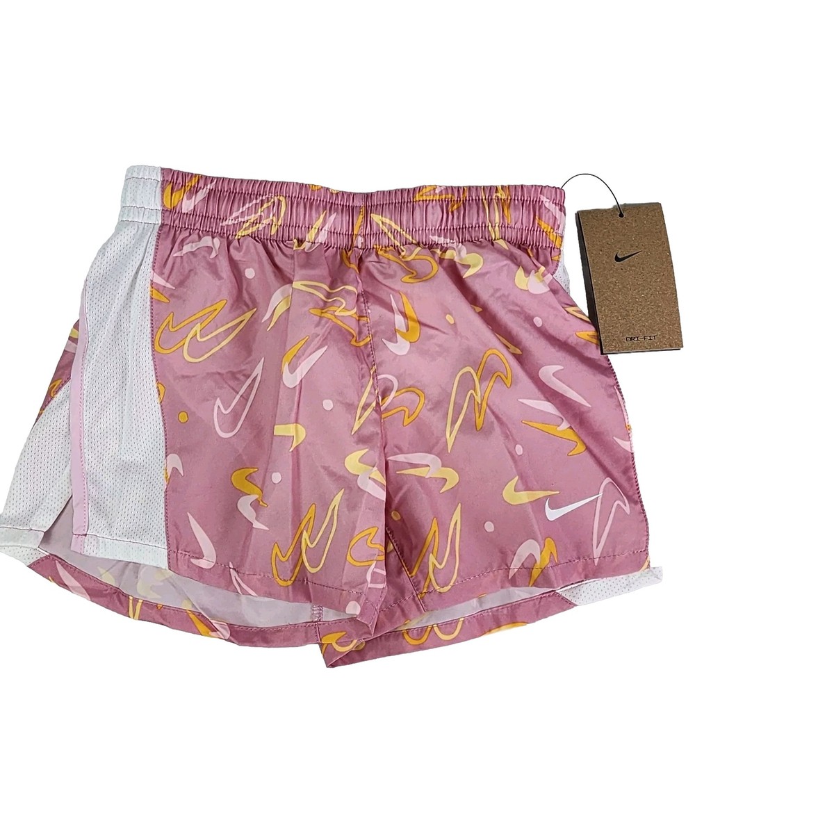 NIKE Shorts Girls Medium Dri-FIT Lined Running Youth Pink Barbie New  Activewear