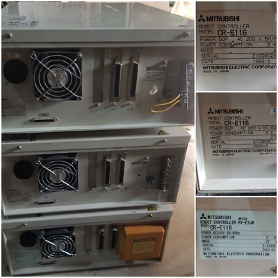 Mitsubishi Melfa Controller CR-E116 And TEACH PENDANT P6TB-TE | eBay