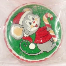 Christmas Yoyo Toy Mouse Candy Cane Stocking Stuffer James Cole Co Vintage