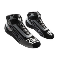 OMP KS3 KS-3 KARTING BOOTS BLACK  SUEDE LEATHER / KART TRACK DAYS