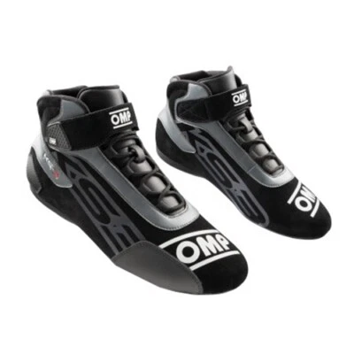 OMP KS3 KS-3 KARTING BOOTS BLACK SUEDE LEATHER / KART TRACK DAYS