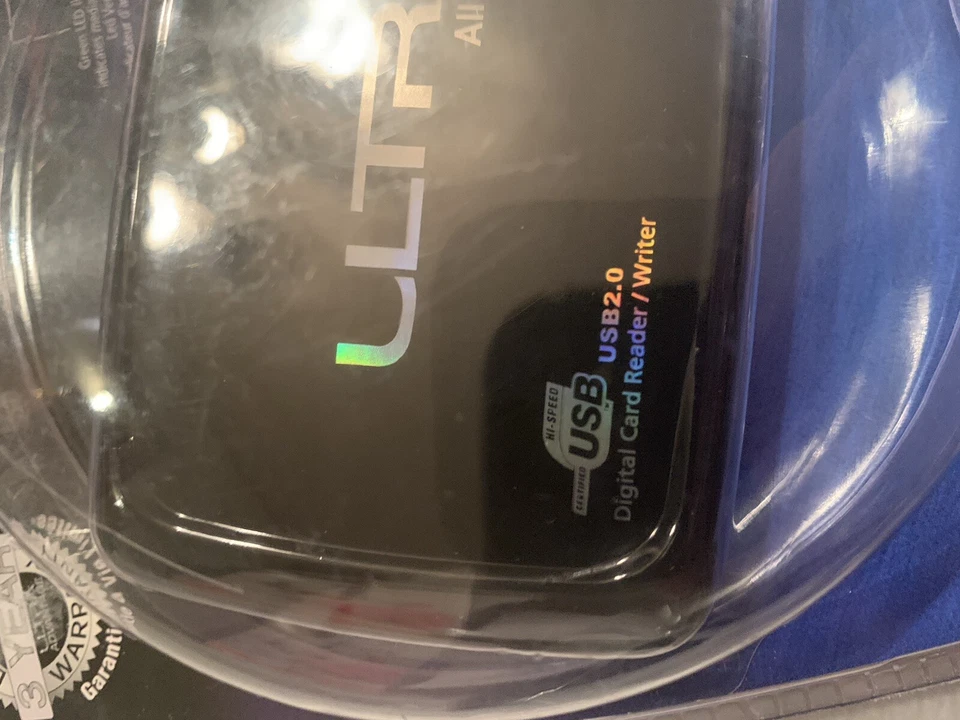 Ultra Black All-in-One Digital Card Reader / Writer USB 2.0 Windows Mac OS New - Image 3 of 4