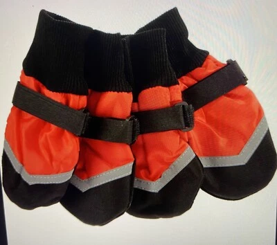 BRAND NEW FASHION PET EXTREME ALL WEATHER 4 PET DOG BOOTS RED MED 3.75” PAW