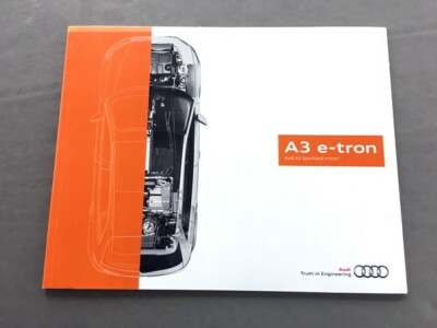 2016 Audi A3 e-tron Electric 26-page Original Car Brochure Catalog
