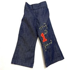 Vintage Jeans 18 Months Babies 1st 80s 90s Rare Find Flare Retro 70s